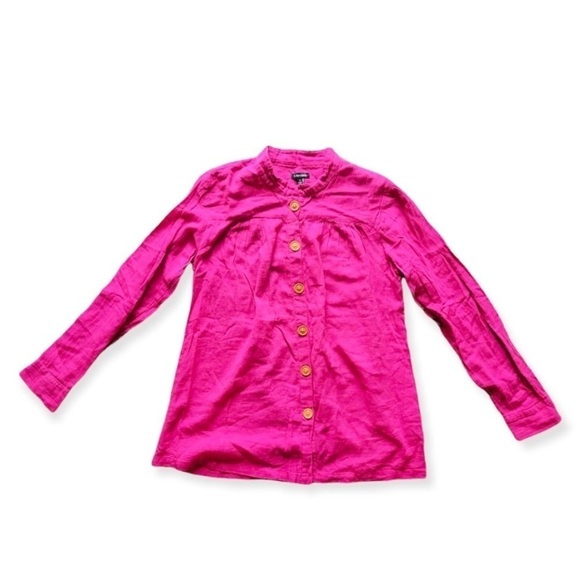 J Peterman top shirt SMALL magenta long sleeve - Picture 4 of 5